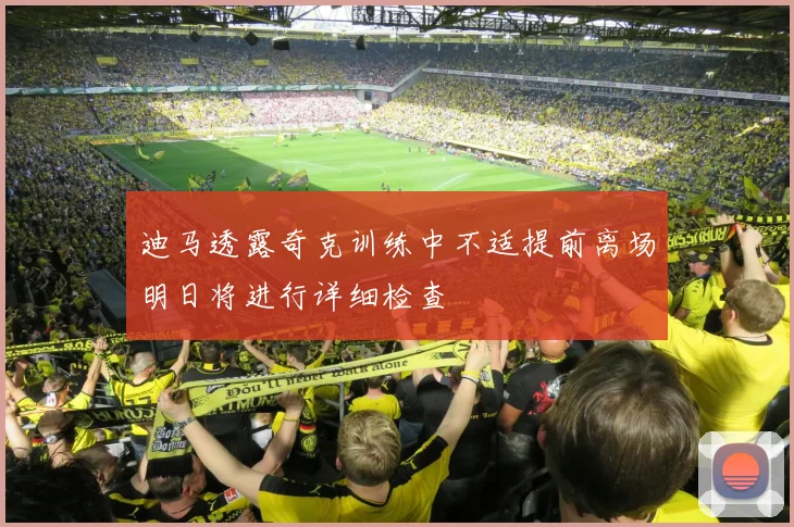 迪马透露奇克训练中不适提前离场明日将进行详细检查